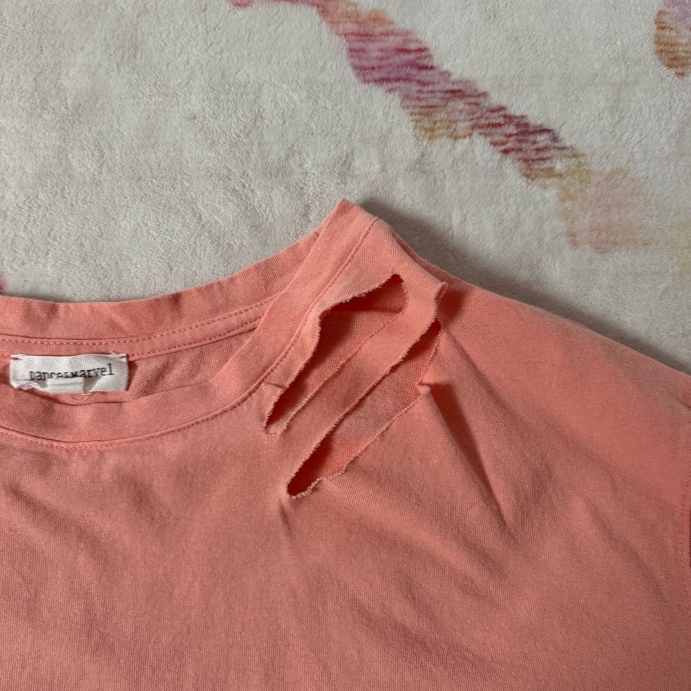 Orange Ripped Shirt - Picture 3 of 4